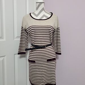 Banana Republic | Striped Dress with Belt